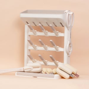 마더케이 스탠드 젖병 건조대 리필형 패키지 (스탠드 건조대+소독집게+리필형 세척솔 세트)