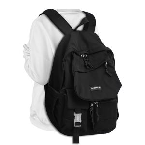 케이인탑 학생용 책가방 학교 백팩 블랙 여자 대학 가방용 17.3인치 노트북 백팩 청소