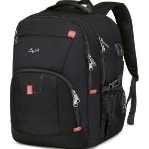 17.3인치 노트북 백팩 USB 충전 포트가 있는 대형 백팩 컴퓨터 책가방 비즈니스 칼리