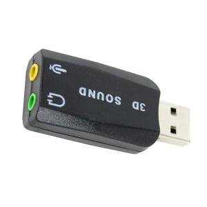 외장사운드카드 USB오디오컨버터 PC 노트북 사운드 고장시 스피커 어댑터 RNX0394