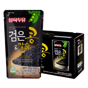 삼육두유 검은콩 칼슘 파우치 검은콩두유 190ml 20팩