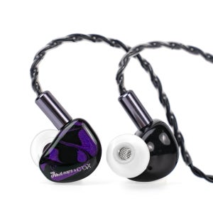 COX 키위이어스 카콕자 베릴륨 드라이버 HiFi 유선 게이밍 이어폰 퍼플