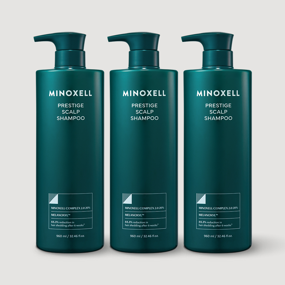 현대약품 마이녹셀 프레스티지 스칼프 뿌리볼륨 탈모샴푸 960ml, 3개
