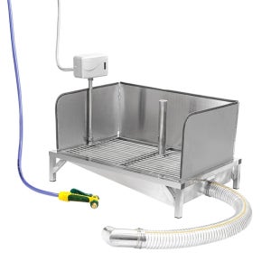 자동 배변판 대형견 스테인레스 스틸 완전자동 하수구