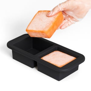 폴쿠치나 아이스 푸드 블럭 실리콘 냉동 소분 용기 밥 국 이유식 큐브 보관 2칸