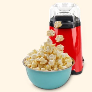 가정용 미니 팝콘제조기 무오일 팝핑 방식 아이간식 홈파티용