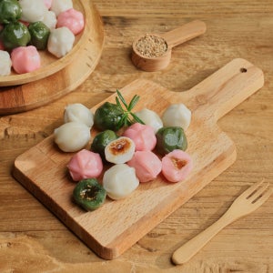 아이간식 식사대용 굳지않는 삼색 모듬 꿀떡 1kg