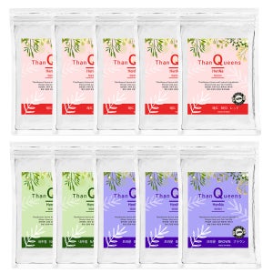 땡큐퀸즈헤나 천연염색약 ThanQueens HenNa 100g, 레드5+브라운3+내추럴2, 10개
