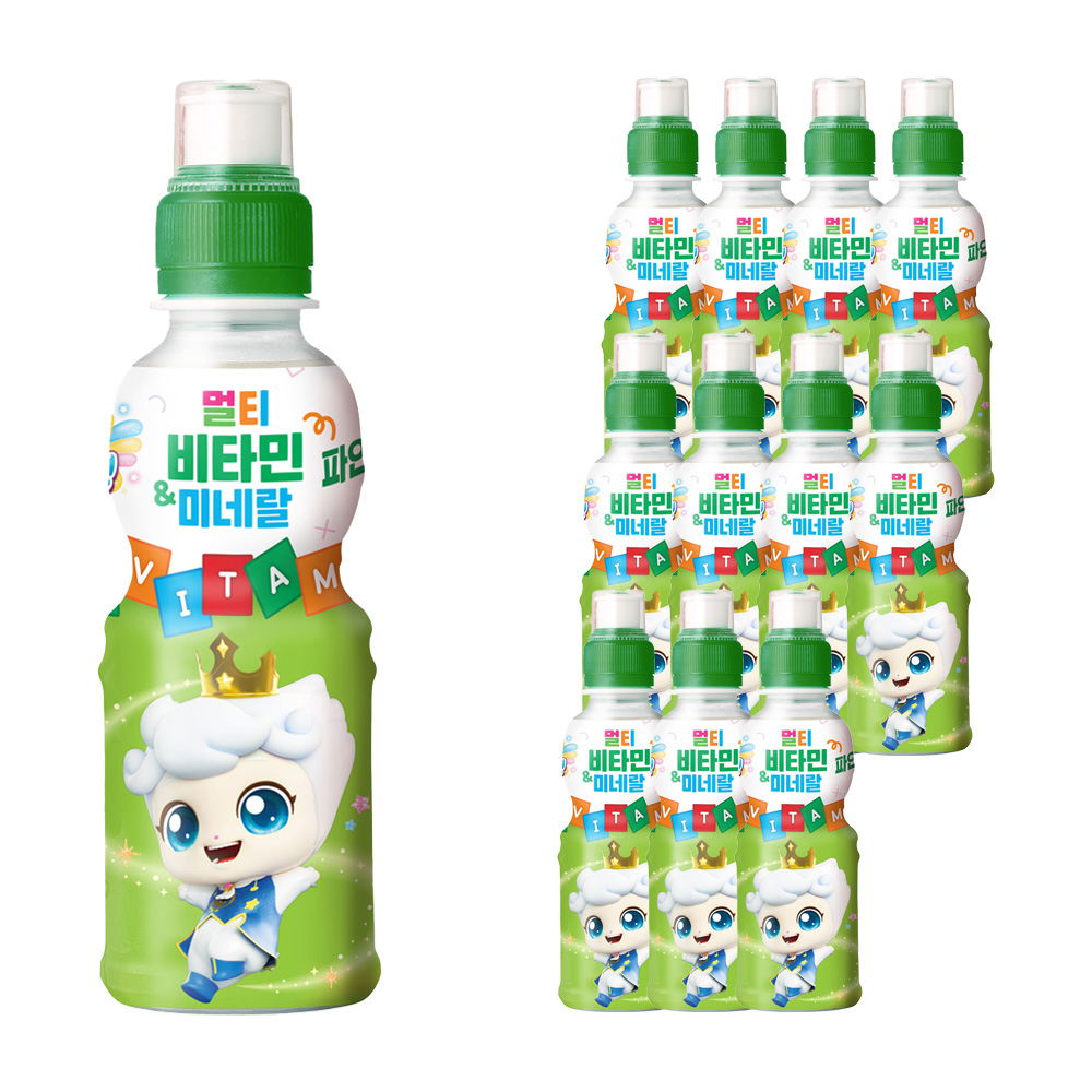 웅진 캐치티니핑 멀티비타민 미네랄 파인애플 200ml X 12개