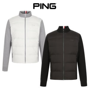 핑 골프웨어 남성 골프 니트 가디건 구스다운 점퍼 겨울이월 파크 스윙 집업 D4SD301