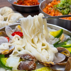 군산 생면 시원한 바지락 사골 칼국수 3인분 5인분