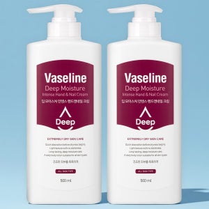 바세린 핸드크림 500ml 2개 대용량 향좋은 고보습 퍼퓸 핸드로션 보습제