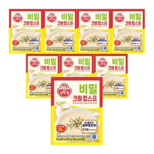 오뚜기 비밀 크림컵스프 66g, 8개