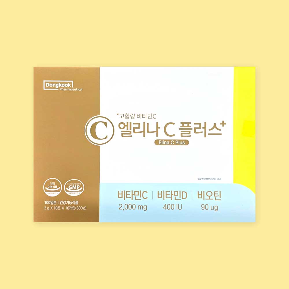 동국제약 <b>엘리나 C</b> 비타민 100포 고함량 가루 비타민씨