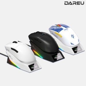 [PC방] 다얼유 A950GD 초경량 충전독 유 무선 게이밍 마우스 10개