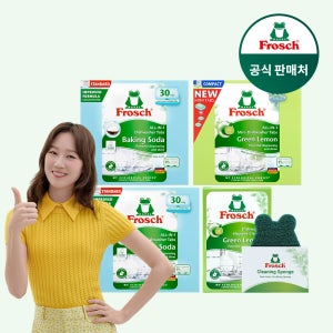 [프로쉬] 식기세척기세제 30개입 2개+미니 50개입 1개+식세기클리너+수세미