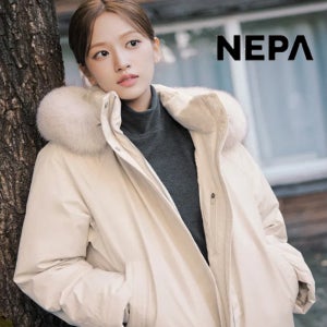 네파 시그니쳐 겨울 여성 안유진 윈드스토퍼 구스코트 숏 다운 패딩 7L82080