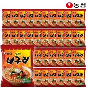 농심 너구리 얼큰한맛 120g x 40개입 1박스