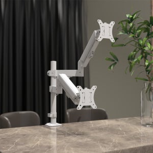 마운트뷰 MV-G10 PLUS 듀얼 모니터암 폴타입 고중량