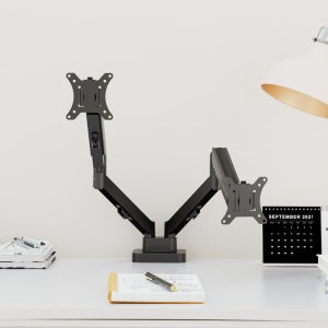 마운트뷰 LUX17 듀얼 모니터암 고중량 모니터 거치대