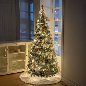 마음담은집 접이식 원터치 크리스마스 업다운 트리 소품 풀세트 스노우(150cm)