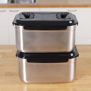 국산 연마제 없는 스텐 김치통 SUS304 김장 밀폐용기 김치냉장고통 9.5L, 2개