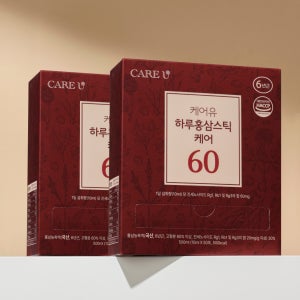 케어유 진세노사이드 60mg 스틱 홍삼정 진액 명절 선물세트 500g, 2개