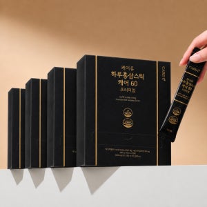 케어유 홍삼스틱 6년근 진세노사이드 고함량 60mg 50포 500g, 4개