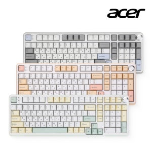 에이서 게이밍 기계식 저소음 키보드 OKR258 오테뮤 풀윤활 유무선 LED 게이밍