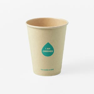 240ml 일회용 대나무 종이 컵 100개 카페 음료 테이크아웃 배달 포장