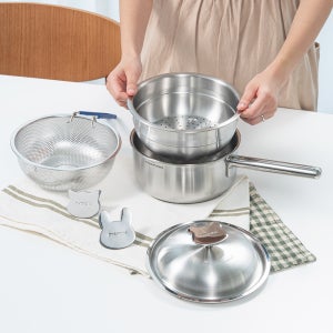 쉐프윈 316 커퍼코어 통5중 18CM 올인원 스마트쿠커 동물노브