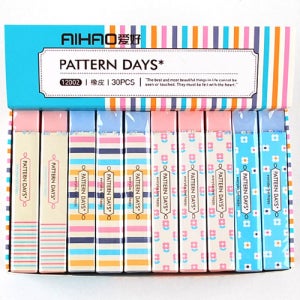 팬시피아 파스텔 직사각 컬러 지우개 세트 무독성 미술 학용품 선물