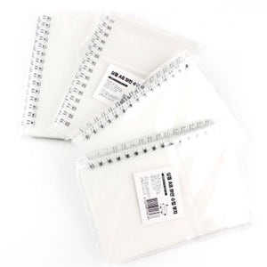 심플 A6 하얀 수첩 무지 5개