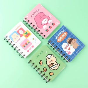 캐릭터 손바닥 스프링 수첩 16개