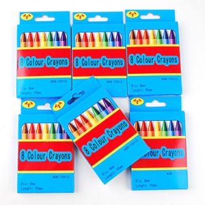 팬시피아 미니 크레용 8색 세트 포켓 사이즈 휴대용 미술 도구 소품