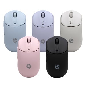 HP 무소음 무선 실리콘 컬러플 친환경 마우스 블루