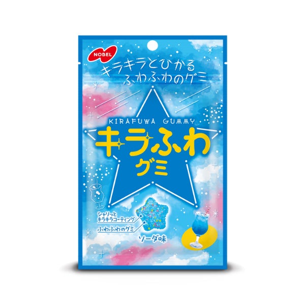 노벨 키라후와 별모양 구미 소다 맛 50g 일본 젤리