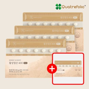 [3+1] 활성엽산 임신준비 활성형 엽산 400 영양제 56정, 4개