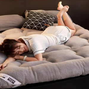 캐시미어 발열 토퍼 침대패드 겨울 미끄럼 방지 캐시미어 보온 침대패드 90x200-180x200cm