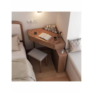 원목 코너책상 서랍형 삼각책상 공간활용 학생 공부용 컴퓨터책상