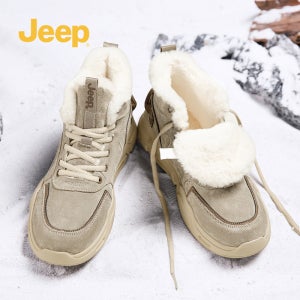 jeep 지프 남성 신발 2025 신상 겨울 시즌 플러시 하이탑 신발 보온