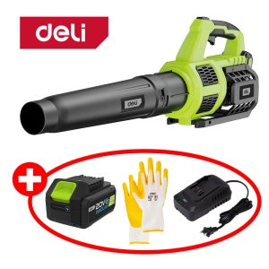 델리툴즈 무선 송풍기 20V 충전 블로워 대포 전동 세차 낙엽 제설 청소 KC