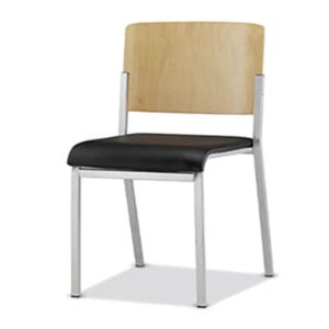 학교 교실 수업 학생 카페 우드체어 원목 수강용의자 고정 팔무 좌패드 WD-523