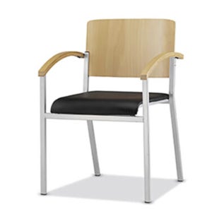 학교 교실 수업 학생 카페 우드체어 원목 수강용의자 고정 팔유 좌패드 WD-524