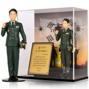 3D 군인 육군 해군 공군 경찰 부모님 정복 피규어 주문 제작 만들기 26cm와이드케이스