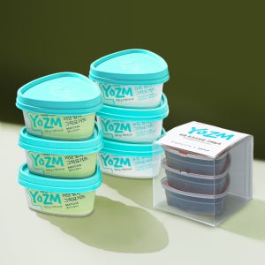 요즘 저당 그릭요거트 말차 100g 3개+플레인 100g 3개 & 초코토핑