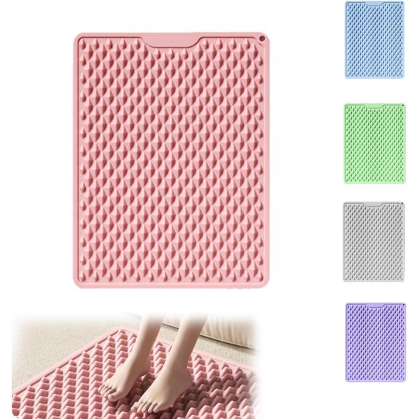 지압 슬리퍼 실내 붓기 지압판 Shysay 실리콘 고무 발 압력 매트 방지 마사지 가정용 인체공학 피로 해소 온 내구성