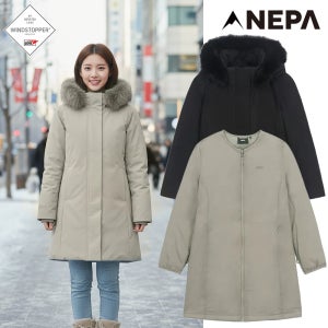 네파프리미엄다운 여성 아르떼 내피탈부착 3IN1 야상기장 고어텍스 구스패딩