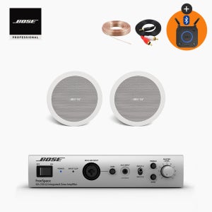 보스 FS2C 천장 매립형 실링 스피커 + IZA250 앰프 세트 화이트