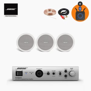 보스 FS2C 천장 매립형 실링 스피커 + IZA250 앰프 세트 화이트
